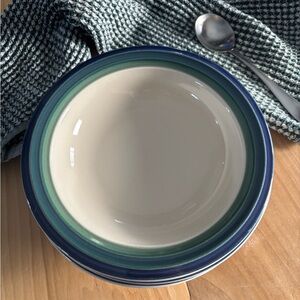 Pfaltzgraff Ocean Breeze bowls. Set of four.